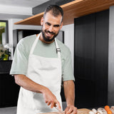 Avalon Kitchen Adjustable Bib Apron 100% Polyester Aprons Waterdrop Resistant with Adjustable Strap, Pockets & Long Ties Avalon Kitchen