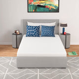 PayLessHere 5 Inch Twin Green Tea Memory Foam Mattress Cooling Gel Infused Mattress,Medium Firm Mattresses Fiberglass Free/CertiPUR-US Certified/Bed-in-a-Box/Pressure Relieving Twin Size,White PayLessHere