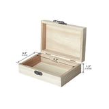 24-Pack Small Wood Box for Crafts 6"x4"x2" Unfinished Wooden Box with Lid Keepsake Box for Jewelry Storage DIY Crafts Cregugua