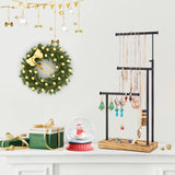 SRIWATANA Jewelry Organizer Stand, Extra Tall Necklace Holder Jewelry Holder, Gift Idea (Carbonized Black & Black) SRIWATANA