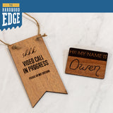 The Hardwood Edge Mahogany Hardwood Planks - 4-Pack Mahogany Wood for Unfinished Wood Crafts - 1/8’’ (3mm) 100% Pure Hardwood - Laser Engraving THE HARDWOOD EDGE