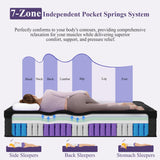 BEDingly Queen Size Mattress, 14 Inch Luxury Hybrid Queen Mattress in a Box, Medium Firm Mattresses with Cooling Gel Memory Foam & Pocket Springs, Double Additional Support, 365-Night Trial BEDingly