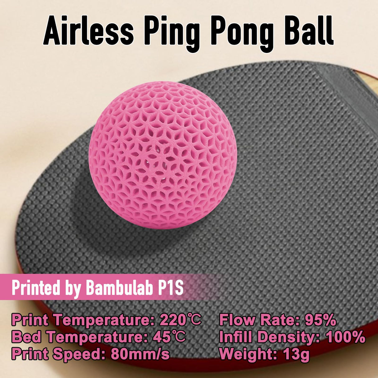 YXPOLYER Flexible PLA Food-Grade Soft PLA 3D Printer Filament 1.75mm 1KG for Printing Dog Chew Toys and Highly Elastic Bouncy Airless Basketball Pet Ball, Pink yxpolyer