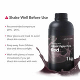 phrozen Aqua Hyperfine Photopolymer Resin for 9K, 12K or Higher Resolution 3D Printers, 405nm LCD UV-Curing 3D Printing with Low Shrinkage & Superior Precision, Smooth Surface Finish (Red, 1KG) phrozen