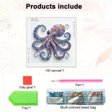 MVVMTOP Diamond Art Painting Kit, 5D DIY Octopus, Special Shape Crystal Artificial Diamond Partial Mosaic Handicraft for Beginners, Wall Decor Art for Bedroom, Office, Living Room, Christmas Gift MVVMTOP