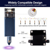 AENBUSLM 40W Laser Module with Air Assist, Laser Engraving Cutting Module for Wood, Fixed-Focus,Double Ultra-Fine Compressed Spot CNC Carving DIY Laser Master AENBUSLM