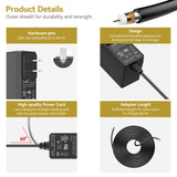 Omilik 12V AC Adapter Wall Charger Power Cord for EVOO EV-C-116-1 Ultra Thin 11.6" Laptop EV-CH-116-1-BK VIPRB-EV-CH-116-1-BK EV-C-116-1-PR EV-C-116-1-SL EV-C-116-1-BL 11.6" Laptop PC Power Supply Omilik