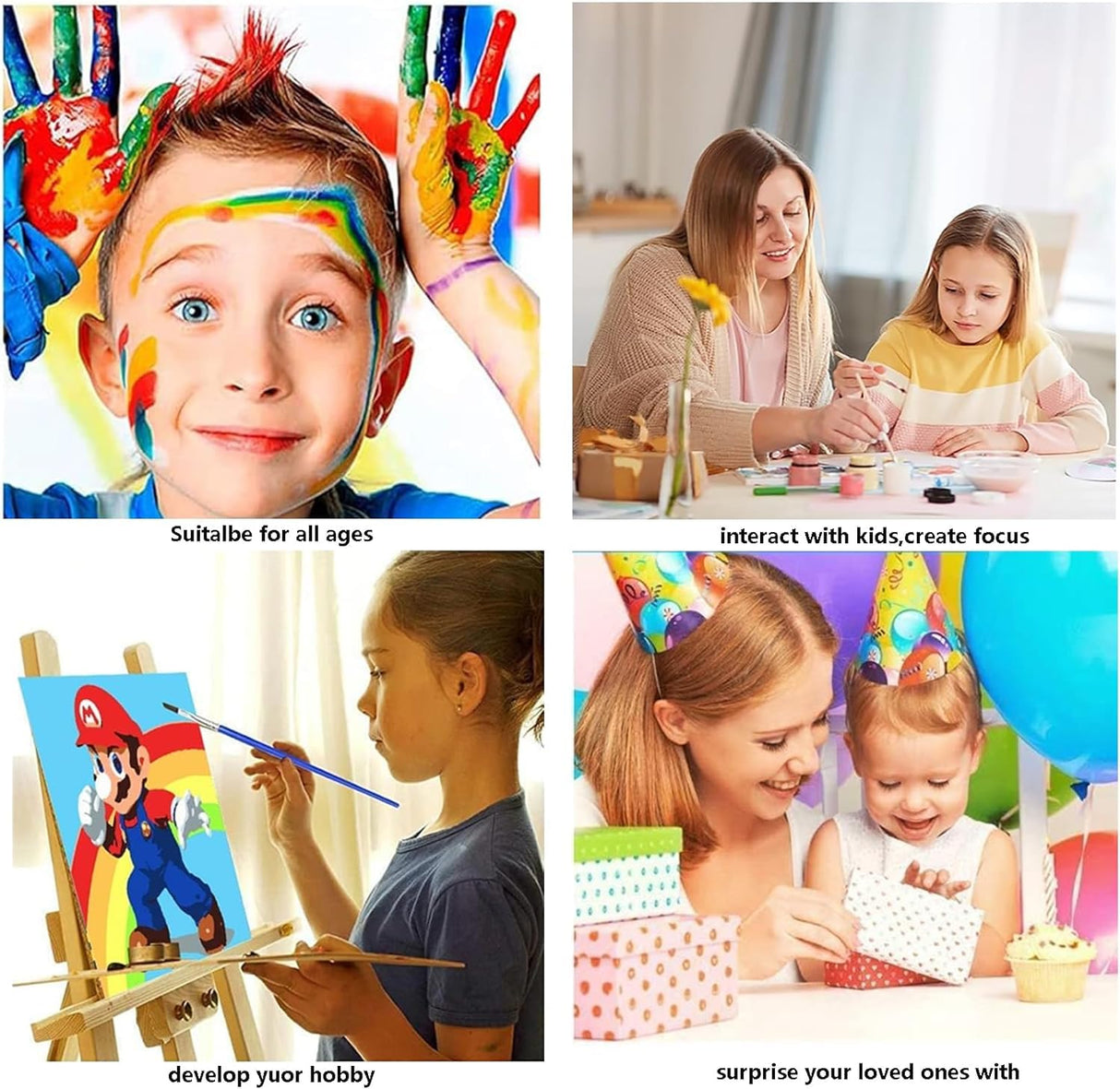 GXGLLPZBY Tiger Paint by Numbers Kit for Adults Beginner,DIY Tiger Paint by Numbers for Adults,Easy Canvas by Number Without Frame Home Wall Decor 12 x 16 in GXGLLPZBY