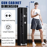 SAPITAL 5 Gun Safe, Rifle Safe, Gun Safes for Home Rifle and Pistols, Gun Cabinet for Rifles and Shotguns, Gun Safes & Cabinets with Removable Shelf and Pistol Pouch*3 SAPITAL