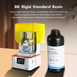 YIDIMU Standard Photopolymer 3D Printer Resin and Rapid 3D Resin for 8K 12K 14K 16K DLP LCD UV-Curing 405nm Resin with High Precision and Quick Curing & Excellent Fluidity (Grey) 1000g Yidimu