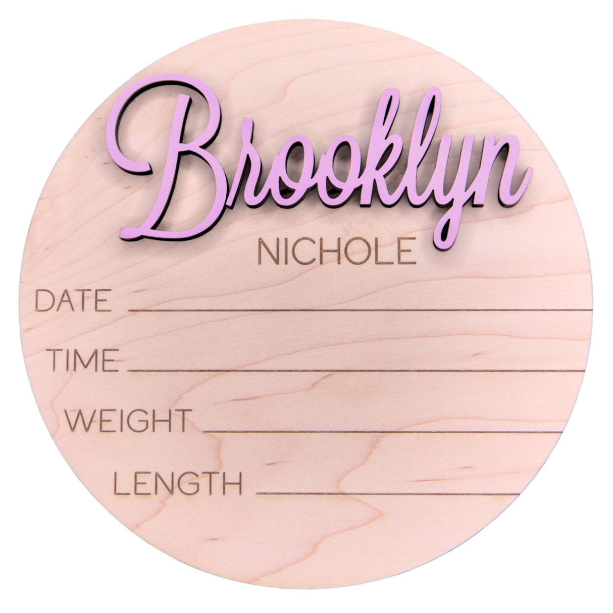 Custom Welcome New Baby Name Sign For Hospital, Personalized 3D Baby Name Announcement Sign with Birth Stats, Custom Newborn Baby Name Hospital Photo Obsidian Home Creations