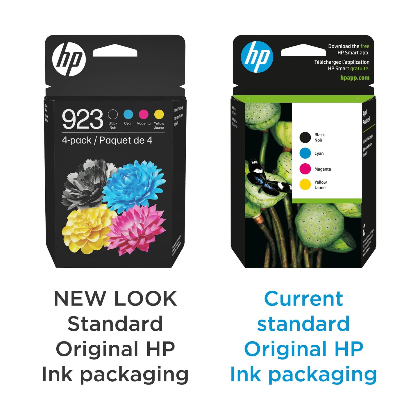 HP 923 Black, Cyan, Magenta, Yellow Ink Cartridges (4-Pack) | Works OfficeJet 8120 Series, OfficeJet Pro 8130 Series | Eligible for Instant Ink | 6C3Y6LN