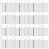 Duufin 120 Pieces Rectangle Sublimation Keychain Blanks Double Side Heat Transfer Blanks MDF Blank Board Key Rings Blanks for Sublimation DIY and Craft Duufin