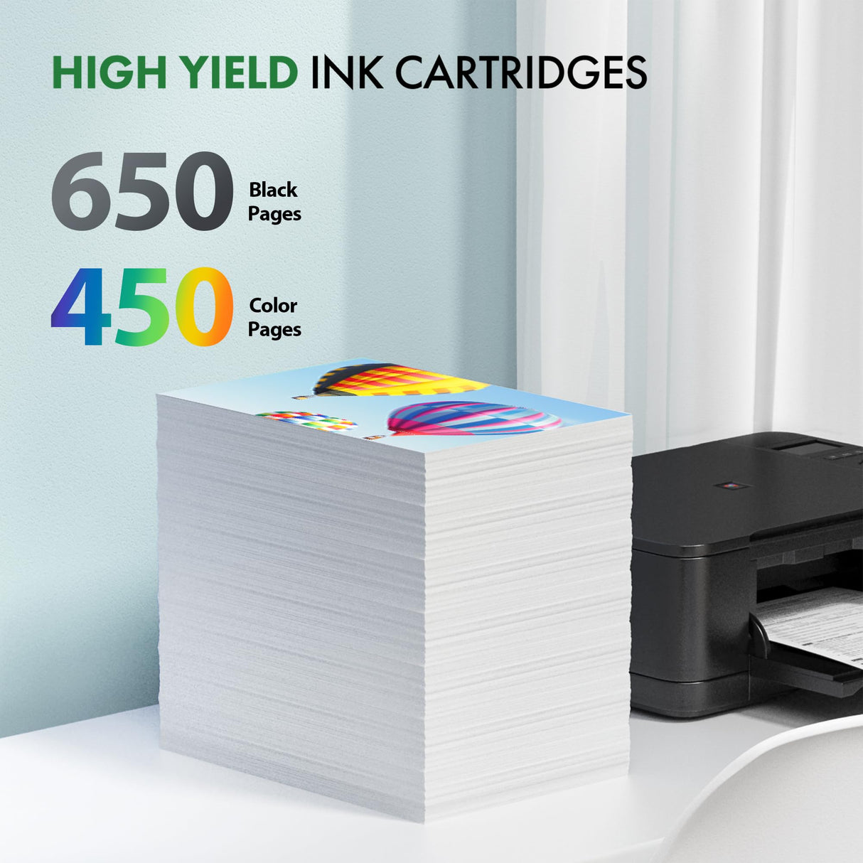 UTEFUL Remanufactured Ink Cartridges Replacement for HP Ink 63 63XL Compatible with OfficeJet 3830 4650 4655 5255 5258 5200 Envy 4510 4520 DeskJet 1110 3630 Printer (1 Black,1 Tri-Color) UTEFUL