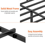 DIIYIV Twin Bed Frame-Classic Metal Platform Bed Frame,Mattress Foundation with Steel Slat Support,Under Foundation Storage,No Box Spring Needed, Easy Assembly, Twin Size DIIYIV