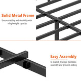 DIIYIV Full Bed Frame-Classic Metal Platform Bed Frame,Mattress Foundation with Steel Slat Support,Under Foundation Storage,No Box Spring Needed, Easy Assembly, Full Size DIIYIV