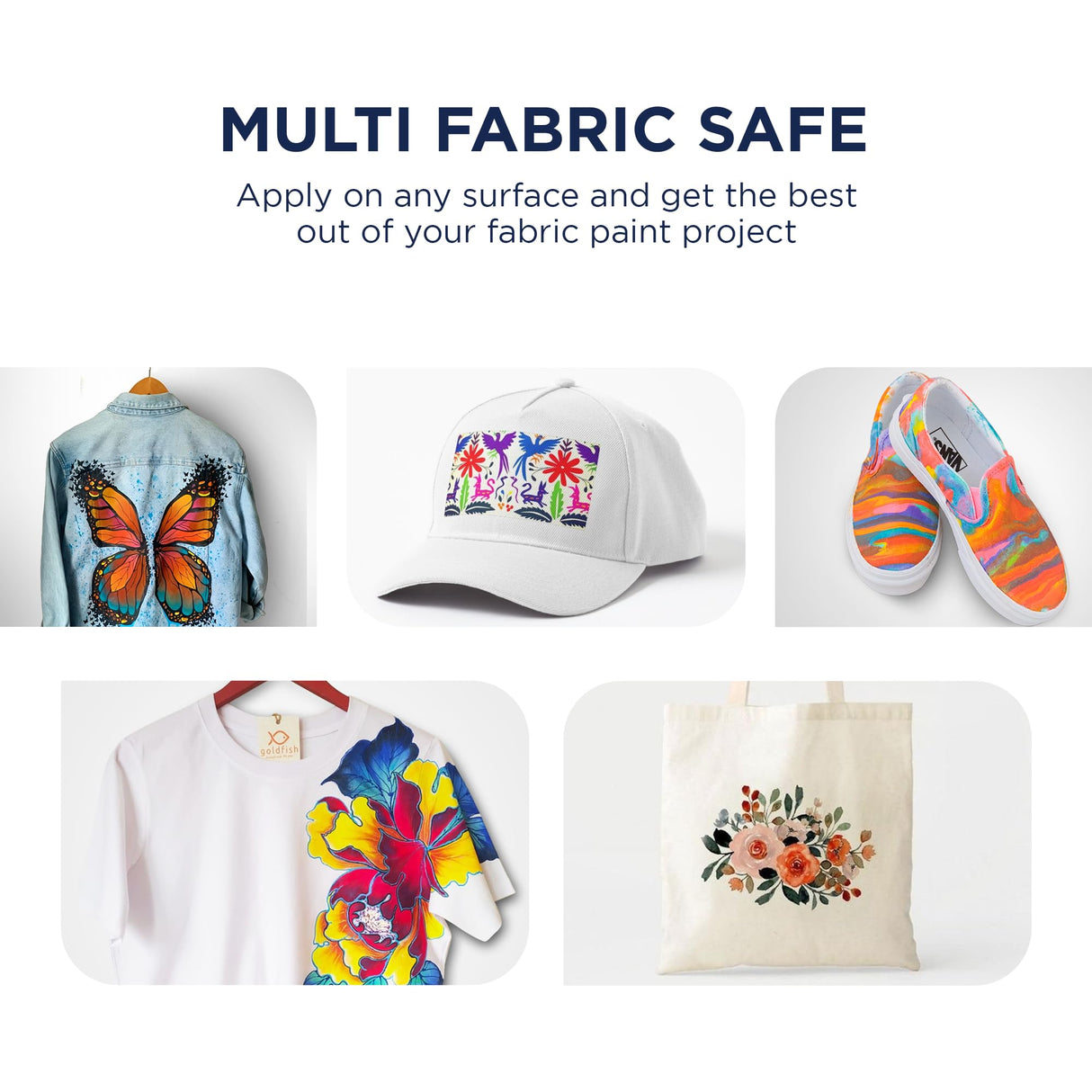 Bluebird Fabric Medium - 3.4 Fl Oz / 100 ML - Textile Medium for Fabric Painting, Prevents Flaking, Ideal for Clothes, Fabric Accessories, and More BLUEBIRD