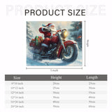 KXBAVPP Christmas Diamond Painting Kits for Adults, 5D Santa Claus Motorcycle Diamond Art Kits for Beginners, Winter DIY Full Drill Paint with Diamond, Xmas 12x16 Inch KXBAVPP