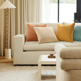 Topfinel Decorative Throw Pillow Covers Cushion Cases, Set of 4 Soft Velvet Modern Double-Sided Designs, Mix and Match for Boho Farmhouse Fall Home Decor (18x18 inch, Orange/Teal) Topfinel