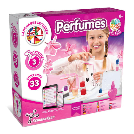 Science4you Perfume Making Kit for Girls and Boys - Make Your Own Perfumes for Kids, Scientific Kit + Creative Experiments and Activities, Stem Toys and Games, Gifts for 8+ Year olds Kids Science4you