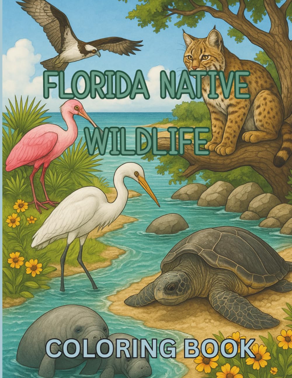 Florida Native Wildlife Coloring Book Majosta