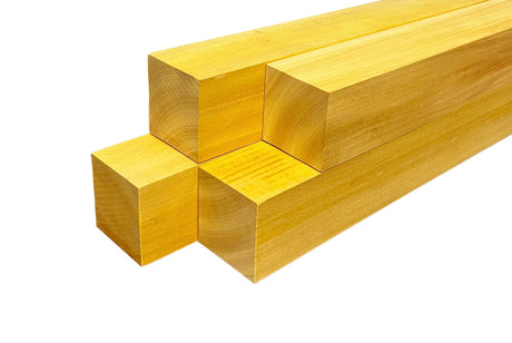 Barrington Hardwoods Yellow Heart Turning Blanks 2" x 2" (4 Pcs) (2" x 2" x 12") Barrington Hardwoods
