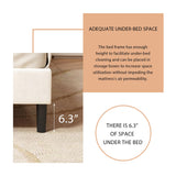 alazyhome Twin Size Upholstered Platform Bed Frame with Button Tufted Velvet Headboard Wood Slat Support Easy Assembly No Box Spring Needed Beige alazyhome