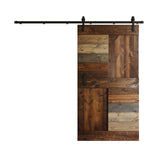 24in/30in/36in/42in x 84 in. S-Series Finish Knotty Pine Wood Sliding Barn Door with Hardware Kit (42 in x 84 in, Multi Color) COAST SEQUOIA