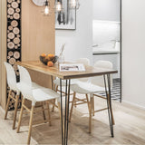 Ironalita 36 Inch Hairpin Legs for Furniture set of 4, Heavy Duty 3 Rod Metal Table Legs with 3/8" Black Solid Iron, DIY Hair Pin Legs for Counter Bar Stool, Console Table, Entryway Table, Plant Stand Ironalita