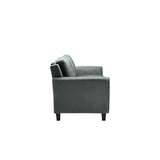 Lifestyle Solutions Harrington Loveseat, Dark Grey Studio Living