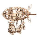 Rolife 3D Wooden Assembly Puzzle Wood Craft Kit-DIY Model Toy-Home Decoration-Best Educational Christmas Birthday Day Gift for Boys Girls friends son adult (Airship) Rolife