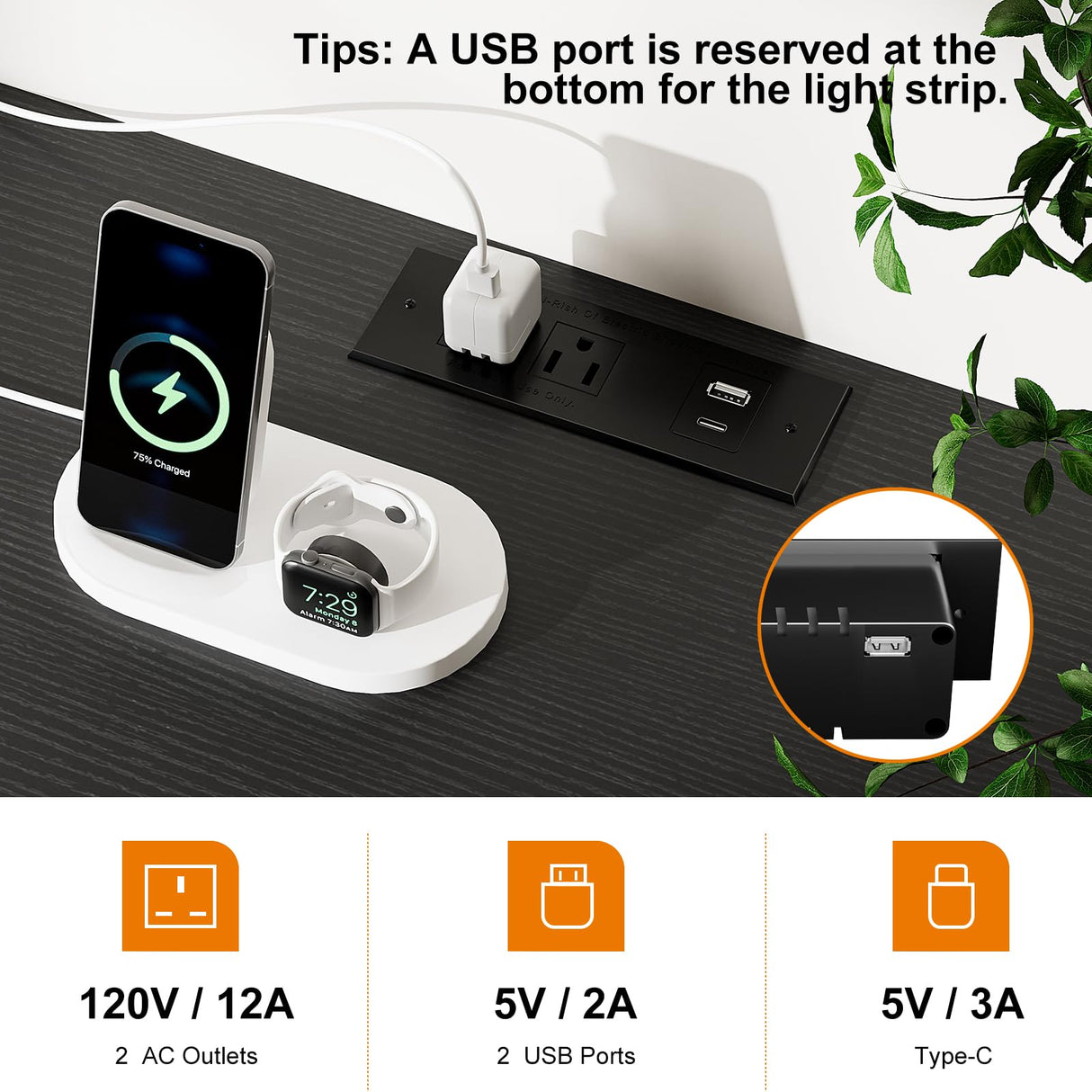 REAHOME Dresser TV Stand with Charging Station and LED Lights, 55” TV Stand with 9 Drawers, Fabric Dresser for Bedroom, Steel Frame, Large Storage Chest of Drawers for Closet, Living Room, Black Gray REAHOME