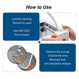 NOVAMAKER 3D Printer Cleaning Filament 1.75mm，100g (0.22lbs)，Dimensional Accuracy +/- 0.05mm，Natural Color，Fit Most FDM Printer NovaMaker