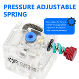 Haldis 3D Extruder DDB Universal Nickel Plated Gear Dual Drive 3D Printer Extruder for Ender 3 Pro Ender 5 Pro CR10S Pro, Mega S, Prusa I3 Other DIY 3D Printer Kit (DDB Right) WoodArtSupply