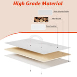 Nicehill White Dresser for Bedroom with 5 Drawers, Small Dresser for Kids' Bedroom, Closet, Wide Chest of Drawers with Storage Drawers, Wooden Top, Steel Frame, Modern, White Nicehill