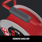 CRAFTSMAN 100 Ft. Contractor Retractable Extension Cord Reel With 4 Outlets & Heavy Duty 12AWG SJTW Cable CRAFTSMAN