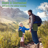 Hammock Camping, Portable Single/Double Hammocks for Outdoor Hiking Travel Backpacking - 210D Nylon Hammock Swing for Backyard & Garden (Green/Khaki) ERUW