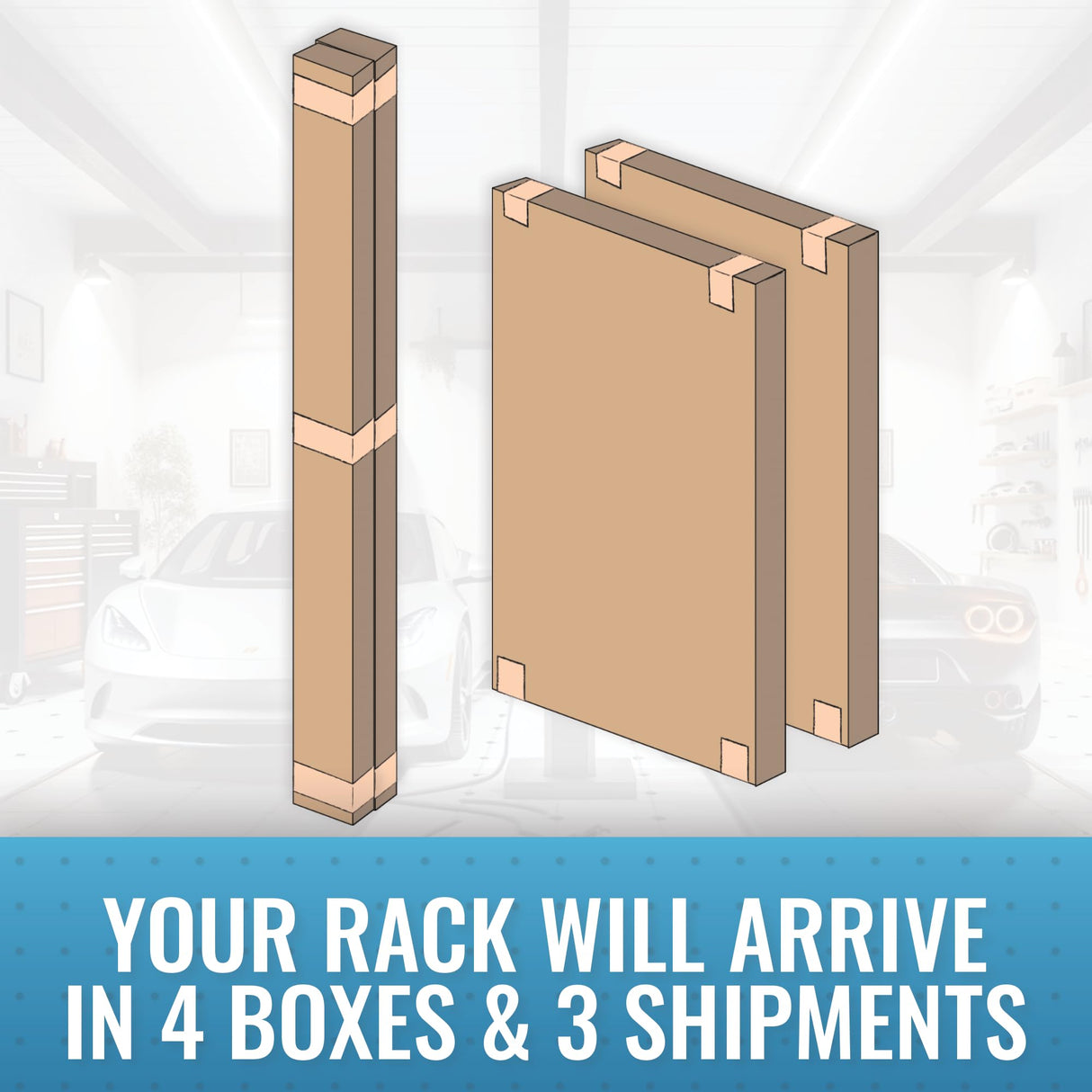 2-Pack 4 x 8 MonsterRax Overhead Garage Storage Rack, Ceiling Racks for Garage, Organization Shelving, Adjustable Hanging Shelf, Grey, 12"-21" Height Adjustment MonsterRAX Storage Solutions