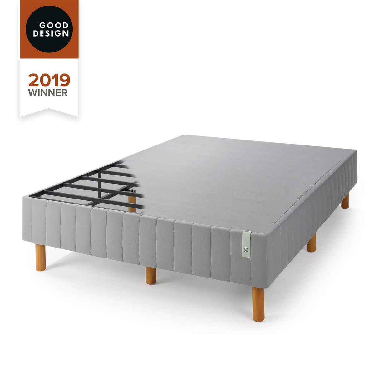 ZINUS GOOD DESIGN Award Winner Justina Metal Mattress Foundation, 16 Inch Platform Bed, No Box Spring Needed, Full, Grey Zinus