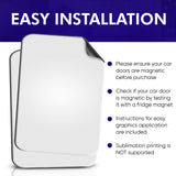 Blank Magnets (2 Pack) – Rounded Corners Blank Car Magnet Set – Perfect USA-Made Magnet for Car to Advertise Business, Cover Company Logo (for HOA), Prevent Car Scratches & Dents (Regular Large) SignHero