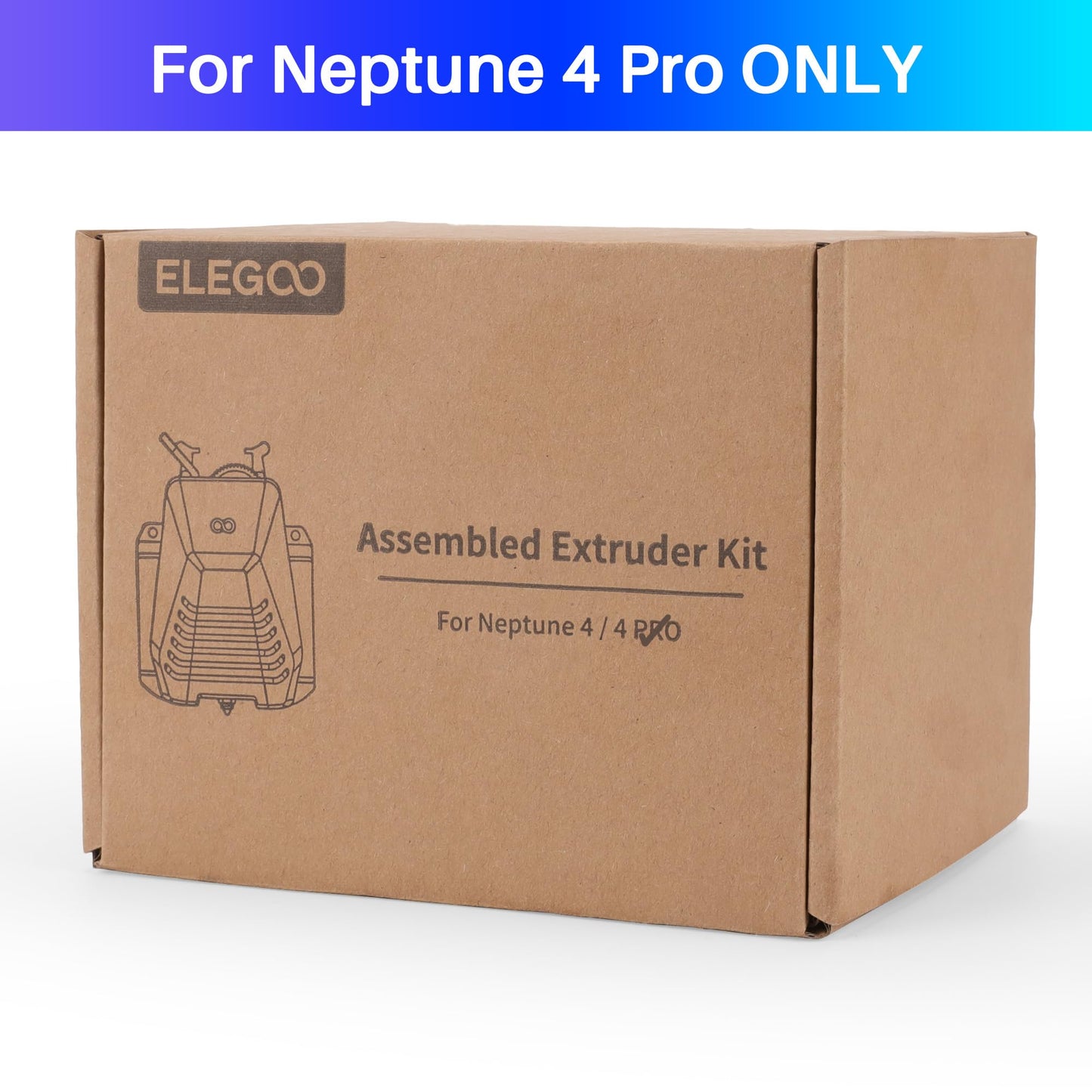 ELEGOO Extruder for Neptune 4 Pro 3D Printer, Fully Assemble Dual-Gear Direct Drive Extruder, ELEGOO Official 3D Printer Accessories - WoodArtSupply