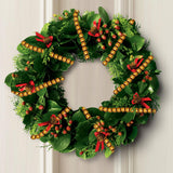 157 inch Christmas Wood Bead Garland,Gold Decorated with Christmas Tree Ornament,Farmhouse Bead Garland for Christmas Decoration Supplies Eerrhhaq