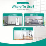 Naomi Home Bianca 9 Drawer Chest, Wood Storage Dresser Cabinet, Large Storage Organizer Makeup Drawer for Closet, Bedroom, 200 lbs Total Capacity - White Naomi Home