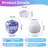 LET'S RESIN Resin Molds Jar, Apple Shaped Life-Size Silicone Jar Molds for Resin with Lid Stem, Fruit Ornaments Epoxy Resin molds for Resin Crafts, Resin Art, Christmas Decor, Gifts LET'S RESIN