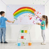 4 Pcs 3 x 6 Feet Large Blank Banner Polyester Sublimation Banner with Hanging Ropes Paintable Easy Hang Signs White DIY Banner Signs for Indoor Wall Outdoor Party Display Business Office Supply Shimeyao