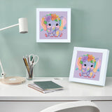 5D Cartoon Diamond Painting Kit for Kids with Frame,DIY Anime Diamond Art Kit for Children Beginner,Cute Full Drill Diamond Dot Big Gem Art Kits,Home Wall Decoration 6X6 inch Acelii