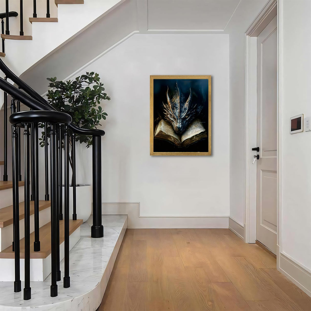 DAZZLEDOTS Diamond Art Kits for Adults, Dragon Diamond Painting Kits for Beginner Book Round 5D Full Drill Diamond Dots Crafts for Home Wall Decor Gifts 12x16 Inch DAZZLEDOTS