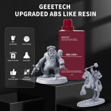 GEEETECH ABS-Like 3D Printer Resin, 405nm UV-Curing Photopolymer Resin, Strength and Toughness, High Precision, Low Viscosity, Low Odor, Compatible with LCD DLP Resin 3D Printers, Skin Colour 1kg Geeetech