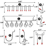 114 pcs Pegboard Hooks Assortment with Metal Hooks Sets, Pegboard Bins, Peg Locks for Organizing Storage System Tools NAVSEEK