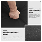 LayinSun 8 Pieces Patio Furniture Set with Fire Pit Table, Black Rattan Modular Sectional Patio Conversation Sofa Set LayinSun